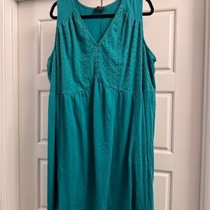 Lane Bryant Teal Midi Dress
